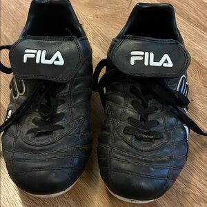 Fila Black cleats